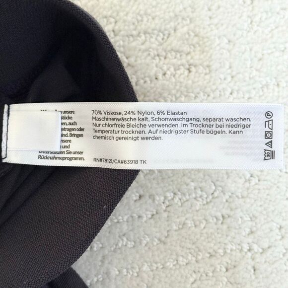 Eileen Fisher Flat Front Pull On Viscose Blend Pants in Charcoal - Women’s US X - Picture 4 of 11